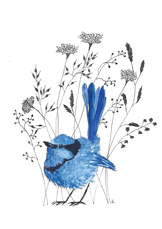 Carnet A6 ligné - Fairy-wren